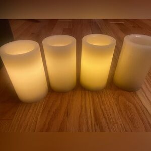 Set of 4 flameless candles